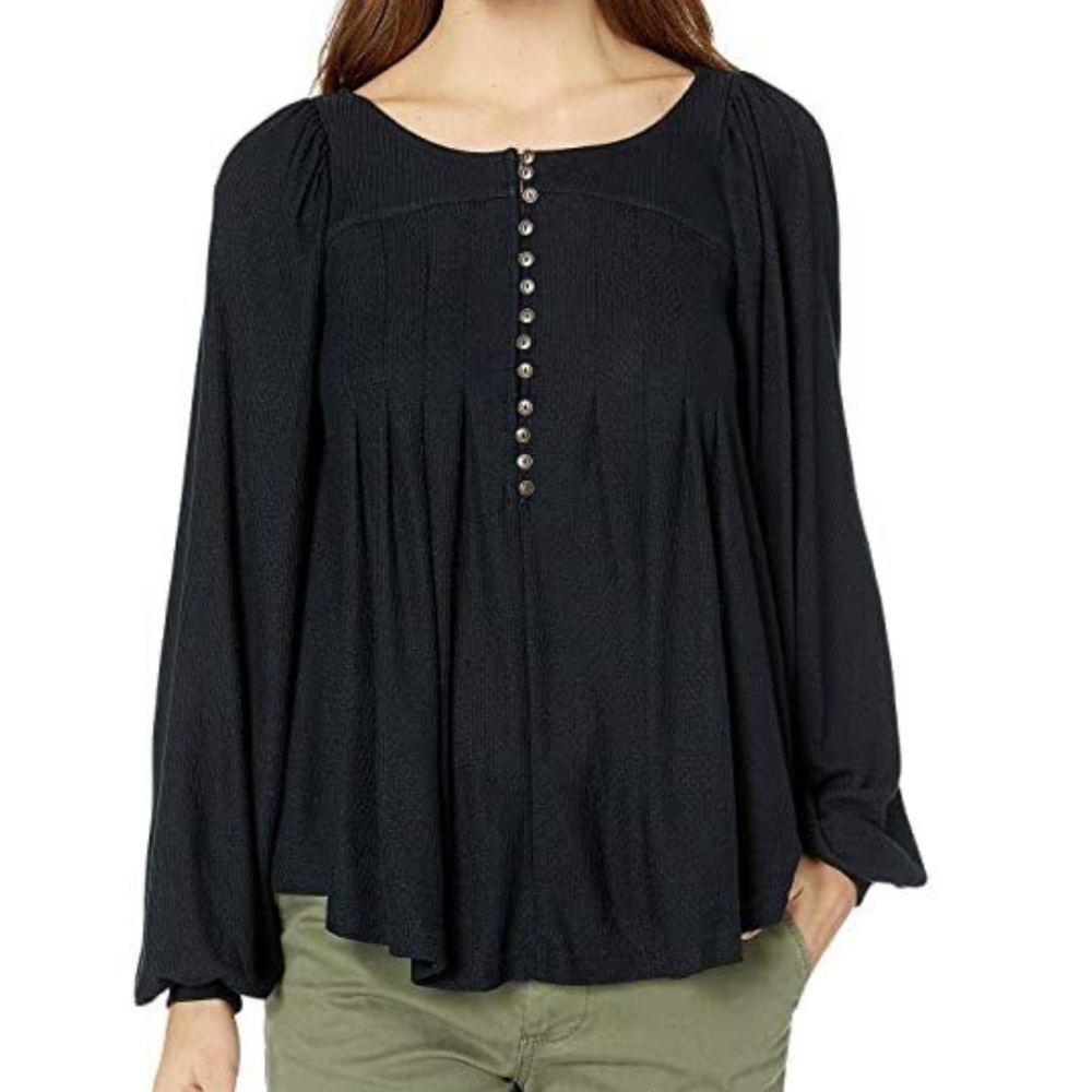 Free People Devin ribbed knit top